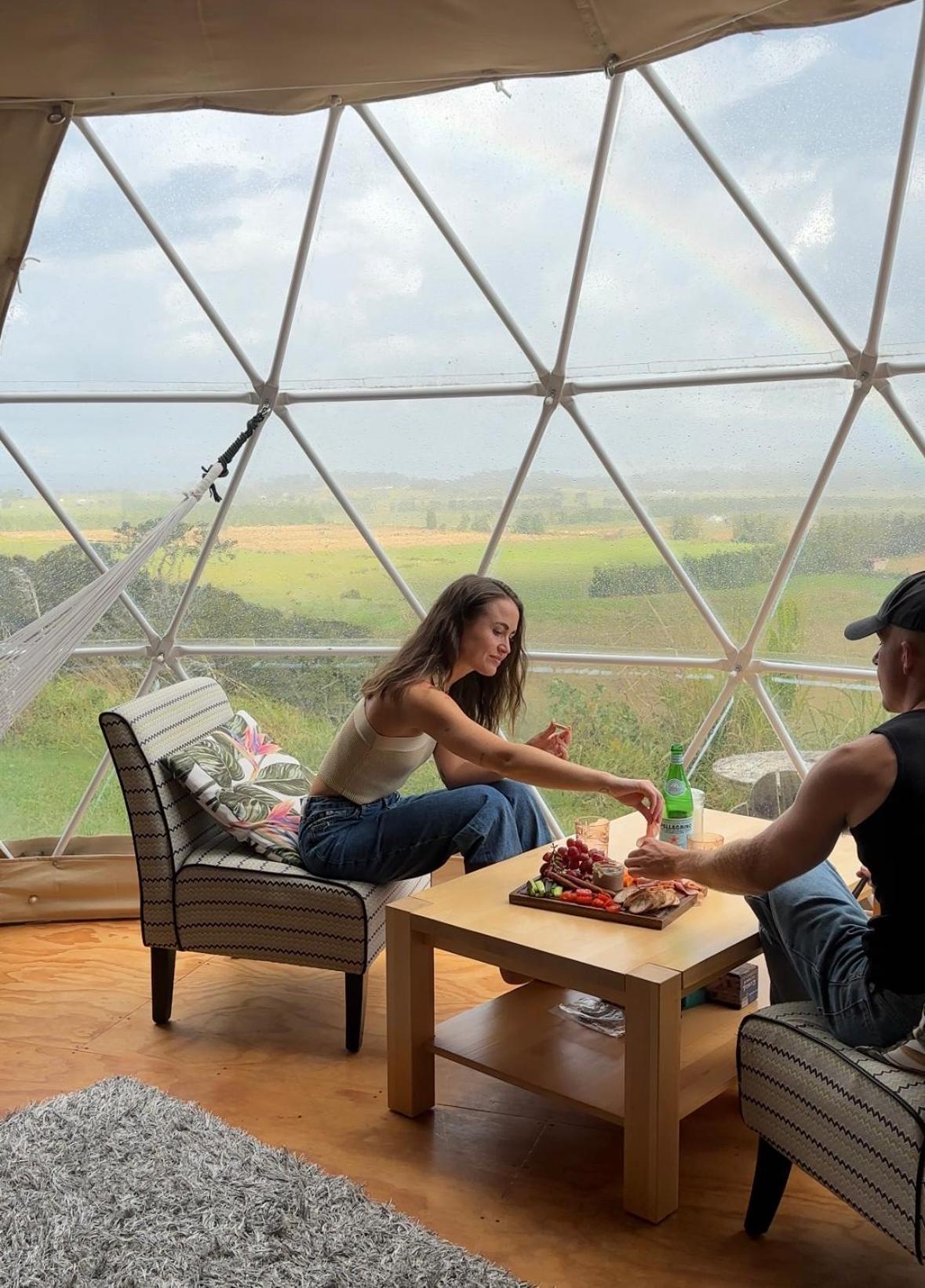 Отель 1 Waipu Off-Grid Eco Seaview Geodesic Glamping Dome Экстерьер фото